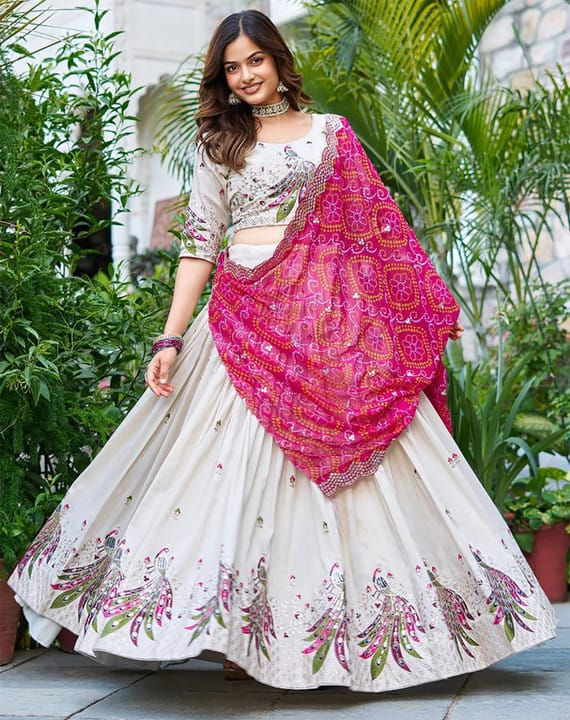 Nexora Pearl Peacock Lehenga