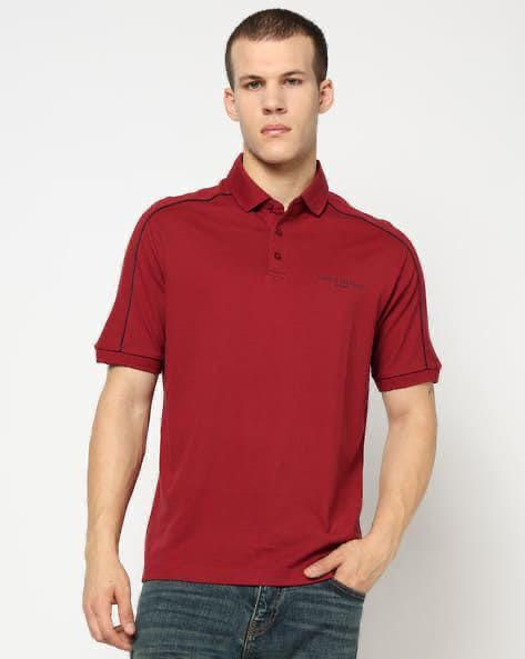 Crimson Piped Polo